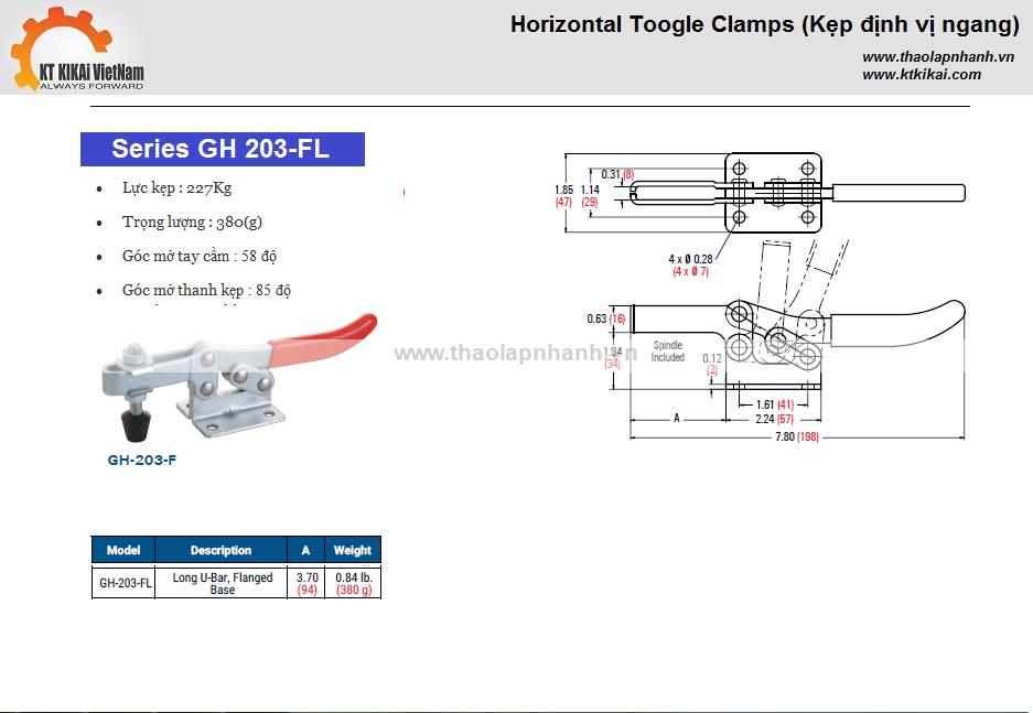 Kep-ngang-GH-203FL-catalog hanoi ho chi minh